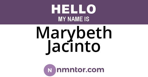 Marybeth Jacinto