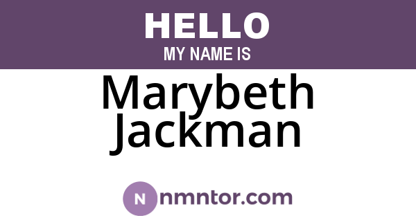 Marybeth Jackman