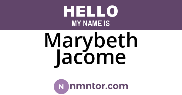 Marybeth Jacome