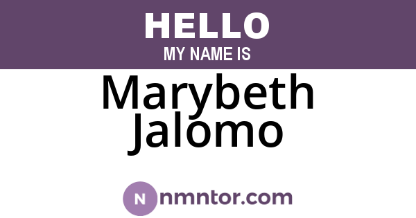 Marybeth Jalomo