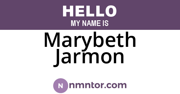 Marybeth Jarmon