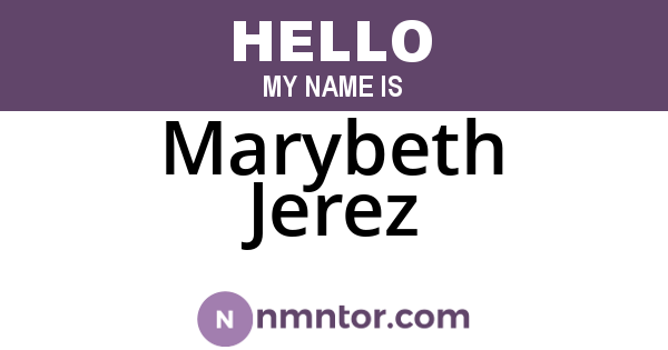 Marybeth Jerez