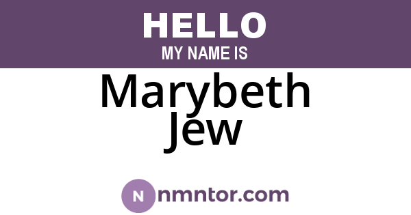 Marybeth Jew