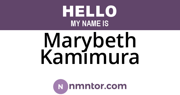 Marybeth Kamimura