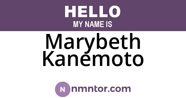 Marybeth Kanemoto