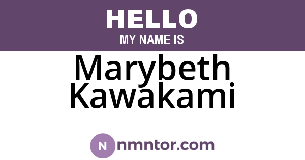 Marybeth Kawakami