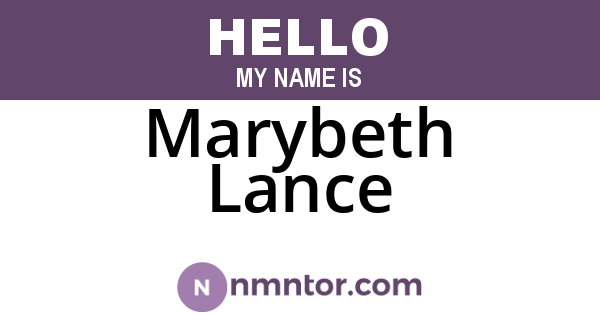 Marybeth Lance