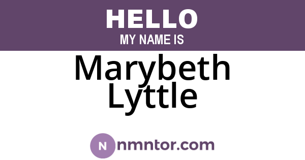 Marybeth Lyttle