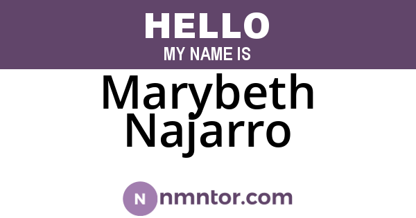 Marybeth Najarro