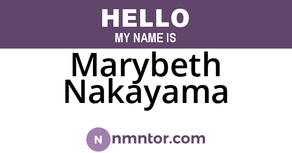 Marybeth Nakayama