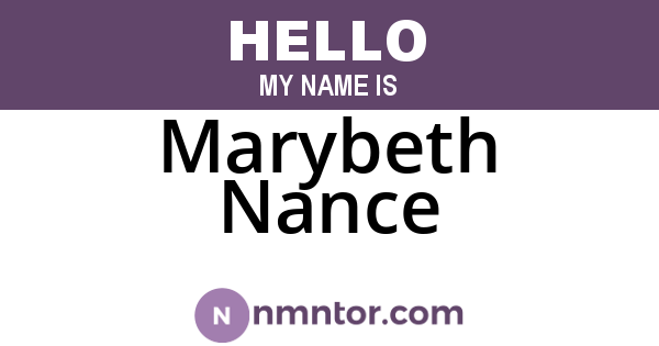 Marybeth Nance