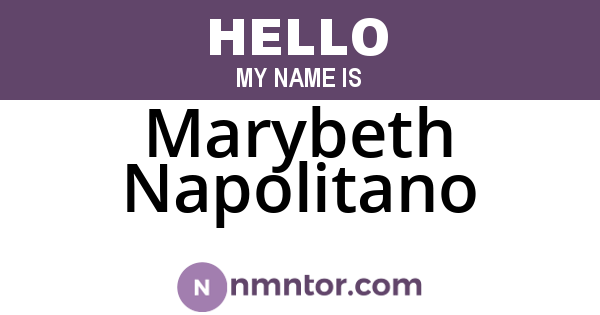 Marybeth Napolitano