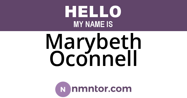 Marybeth Oconnell