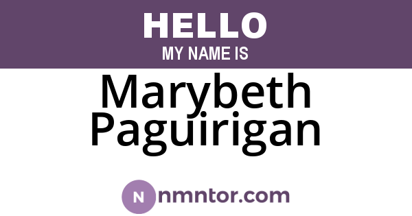 Marybeth Paguirigan