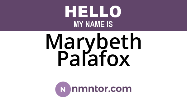 Marybeth Palafox