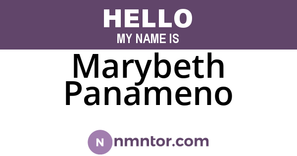 Marybeth Panameno