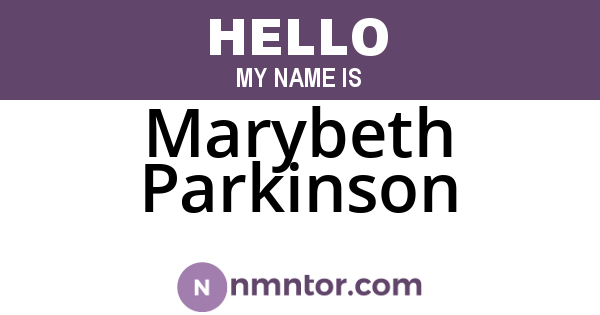 Marybeth Parkinson
