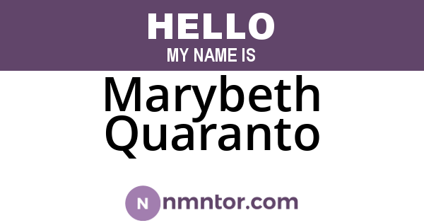 Marybeth Quaranto
