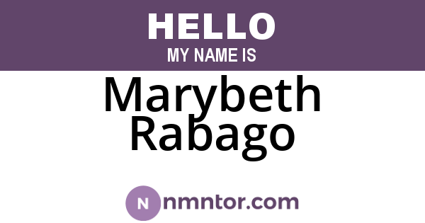 Marybeth Rabago