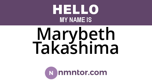 Marybeth Takashima
