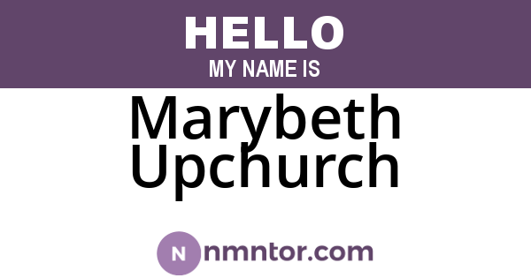 Marybeth Upchurch