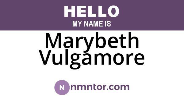 Marybeth Vulgamore