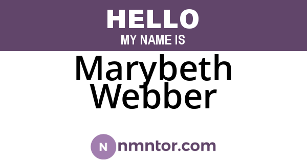Marybeth Webber