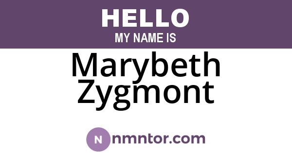 Marybeth Zygmont