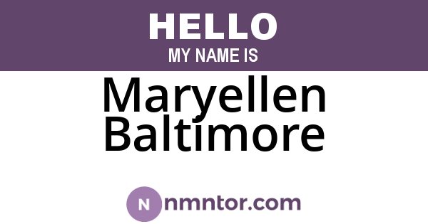 Maryellen Baltimore