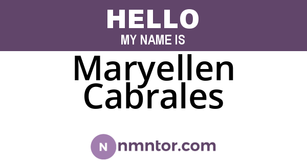 Maryellen Cabrales