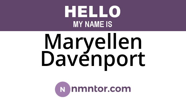 Maryellen Davenport