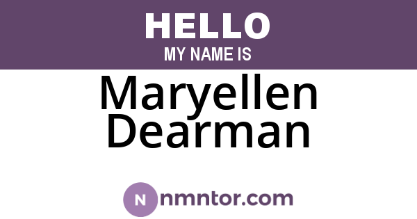 Maryellen Dearman