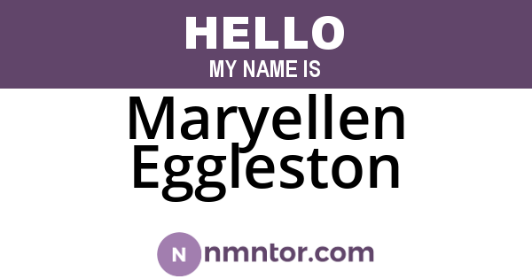 Maryellen Eggleston