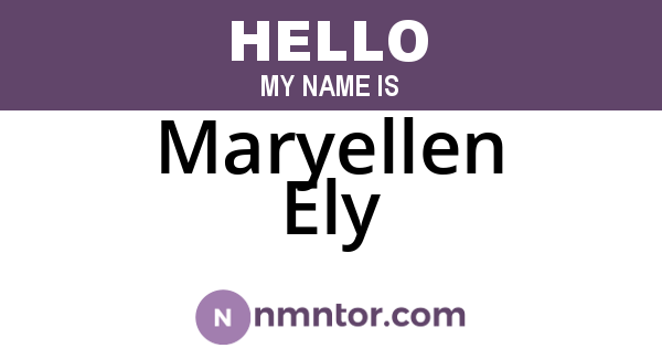 Maryellen Ely