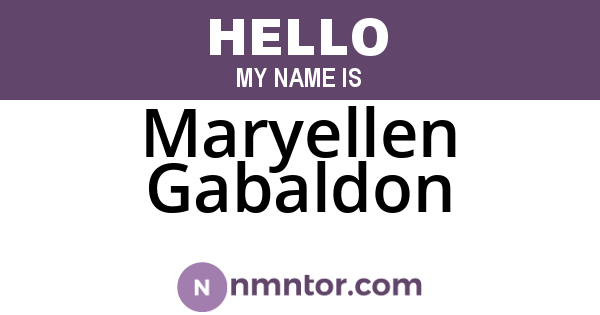 Maryellen Gabaldon