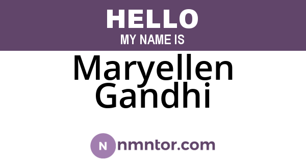 Maryellen Gandhi