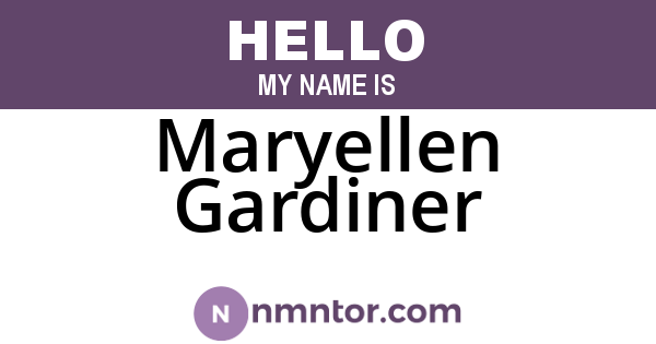 Maryellen Gardiner
