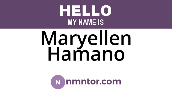 Maryellen Hamano
