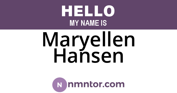 Maryellen Hansen
