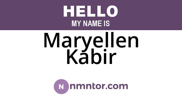 Maryellen Kabir