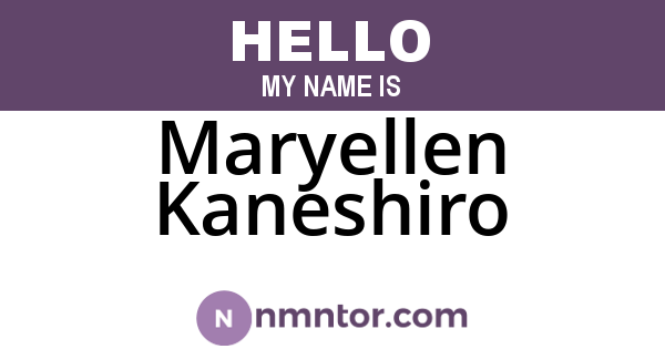 Maryellen Kaneshiro