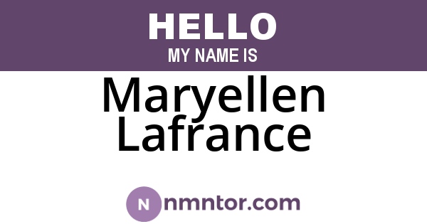 Maryellen Lafrance