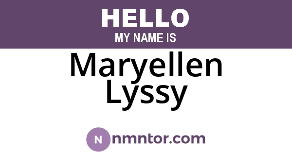 Maryellen Lyssy