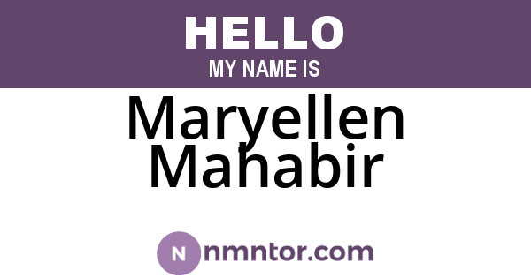 Maryellen Mahabir