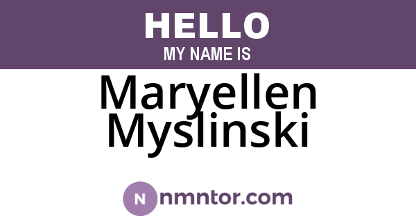 Maryellen Myslinski