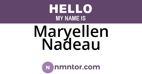 Maryellen Nadeau