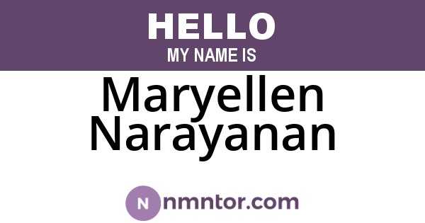 Maryellen Narayanan