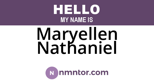 Maryellen Nathaniel