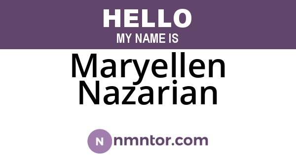 Maryellen Nazarian