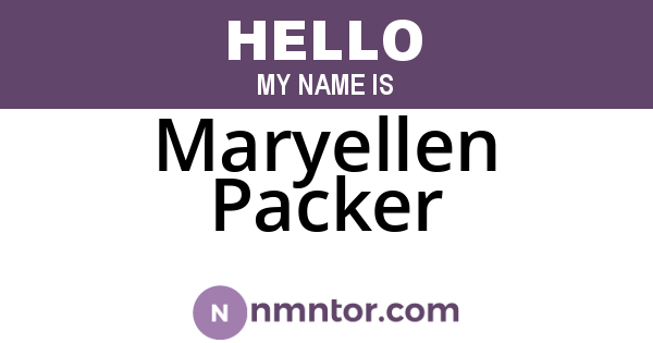Maryellen Packer